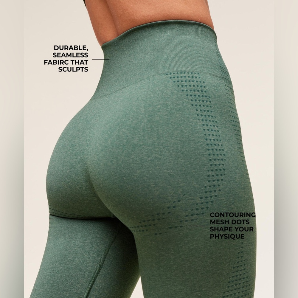 Gymshark Vital Seamless Leggings in Dark Green - Womens Size XS/S